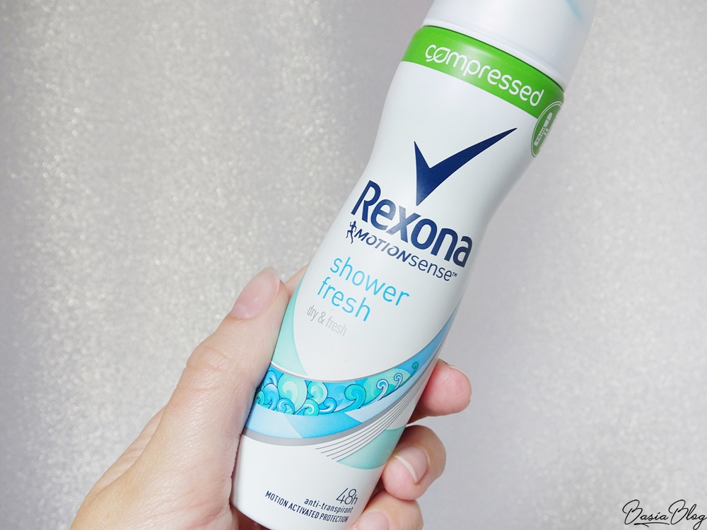 skompresowany antyperspirant w sprayu Rexona compressed shower fresh