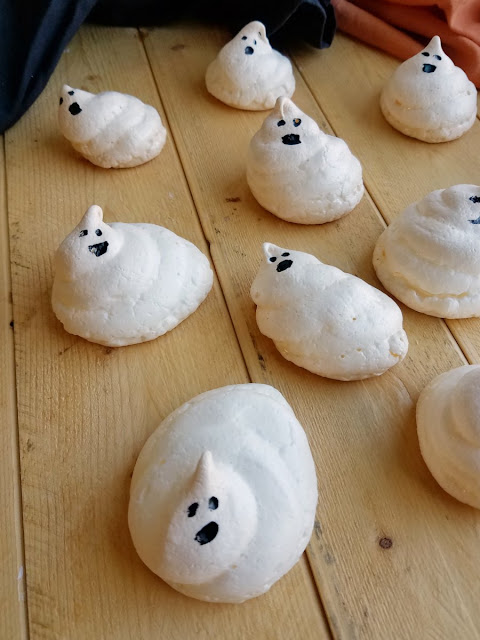 These sweet ghosts are a little bit spooky, but they are sweet so it's hard to be scared! Whip some up for Halloween! These sweet ghosts are a little bit spooky, but they are sweet so it's hard to be scared! Whip some up for Halloween!