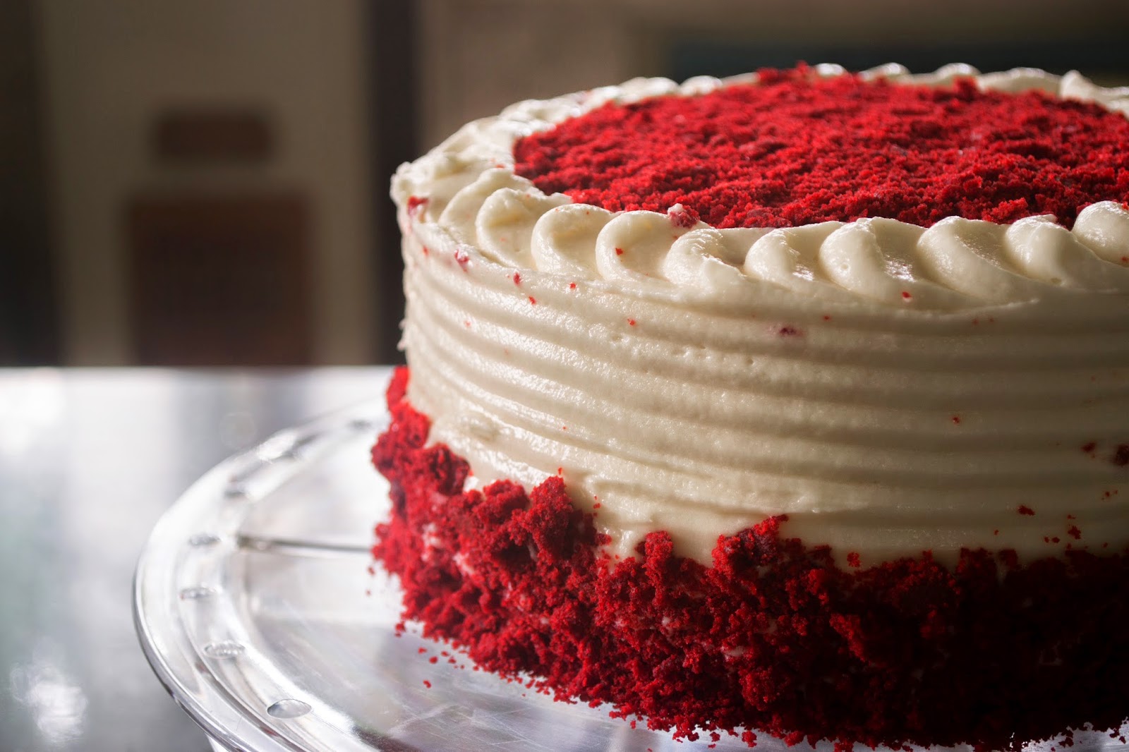 Red velvet cake adapted from the confetti cakes cookbook by elisa strauss v...