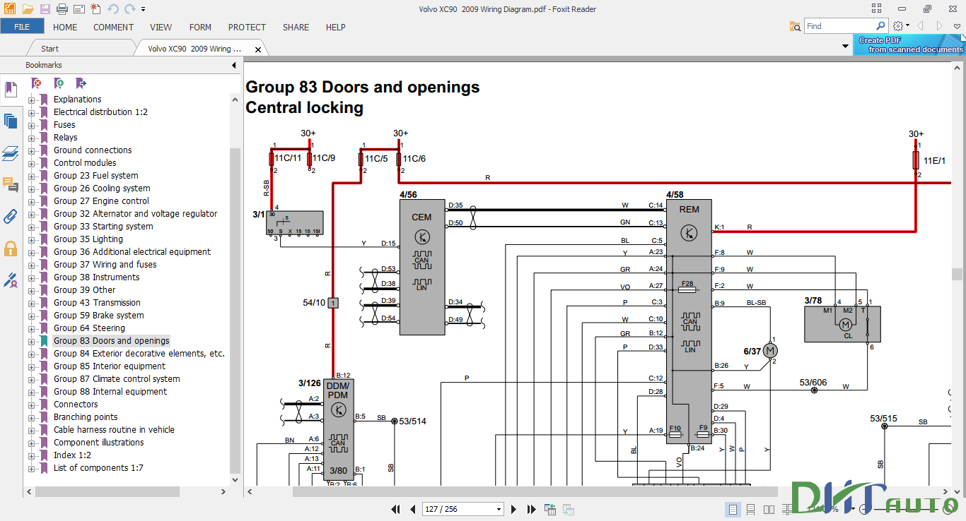 VOLVO XC90 2009 WIRING DIAGRAM - Automotive Library