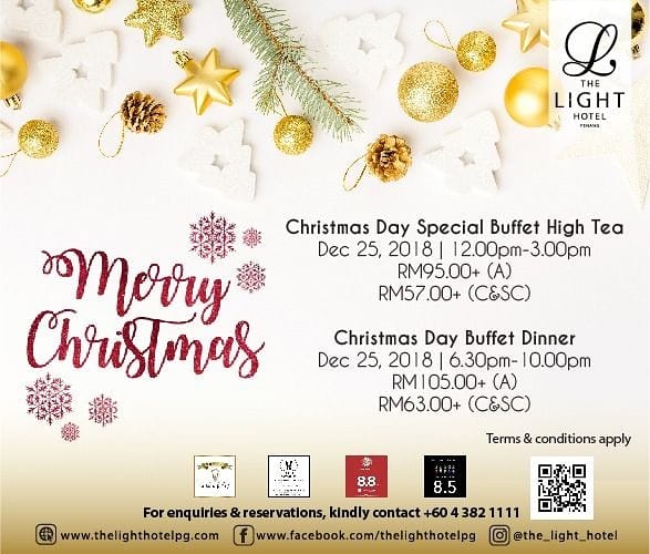 Christmas & New Year Buffet Celebration at Hotel in Penang 2018
