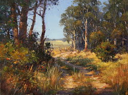 landscape oil dolphin shadows summer andy paintings painting landscapes scenery australian board watercolor canvas artists february