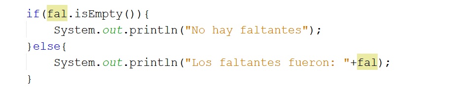 Mostrar el númerto faltante en Java