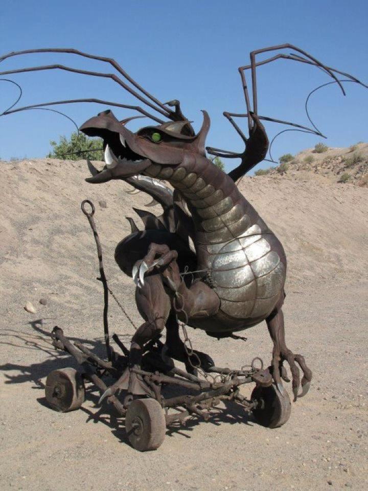 CoastConFan Blog Dragon Sculpture BBQ Grill