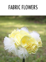 A simple DIY for making flowers out of tulle & cotton fabric