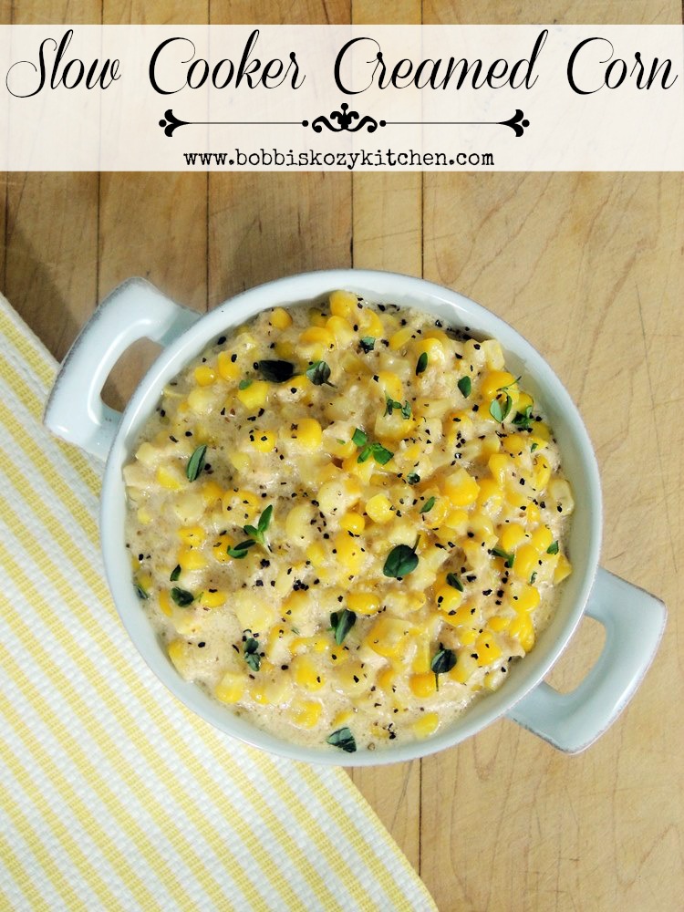 Slow Cooker Creamed Corn Bobbi S Kozy Kitchen