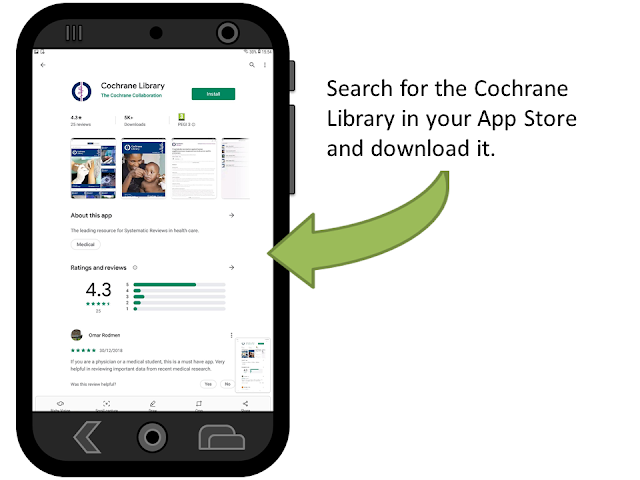 The Cochrane Library app in the App Store