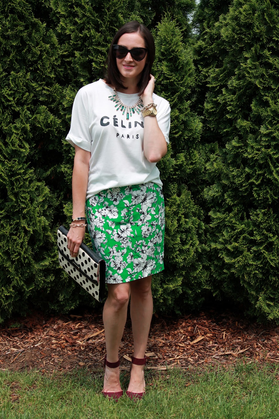 Wake Up Your Wardrobe: what i wore: green celine