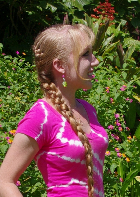 Braids & Hairstyles for Super Long Hair Tiedye swirls braid