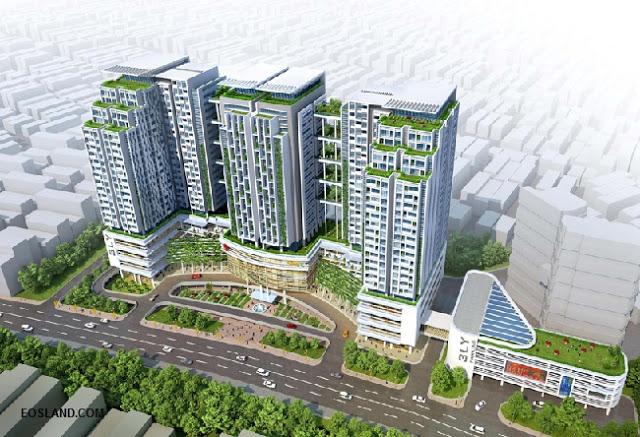 Phối cảnh tổng quan dự án chung cư Sun Grand City số 3 Lương Yên Phối cảnh tổng quan dự án chung cư Sun Grand City số 3 Lương Yên