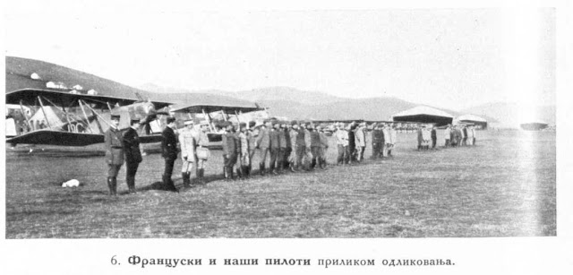 French pilots and ours at the distribution of decorations  