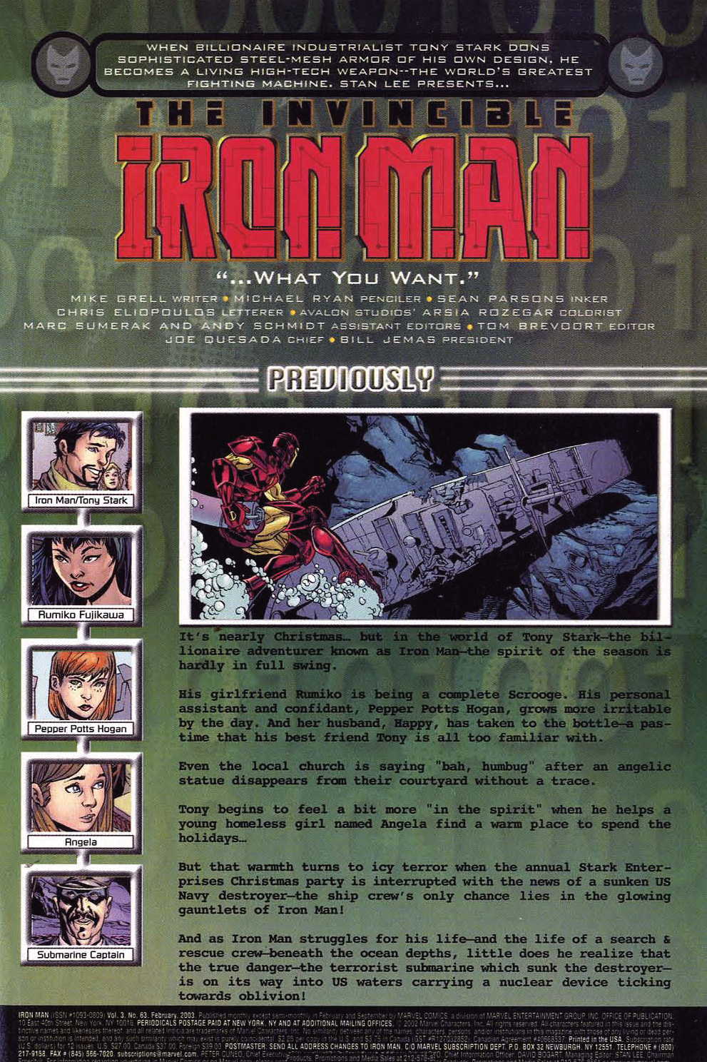 Read online Iron Man (1998) comic -  Issue #63 - 3