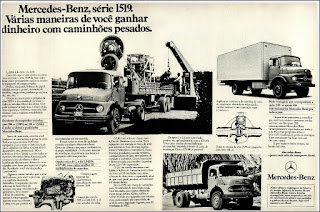 propaganda caminhão Mercedes-Benz – série 1519 - 1976, Mercedes-Benz do Brasil anos 70, Mercedes-benz década de 70, caminhão mercedes, Oswaldo Hernandez, Mercedinho 76,