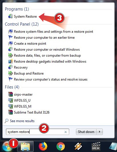 Cara Restore Windows 7 dengan Fitur System Restore