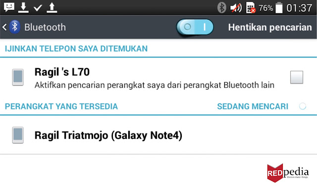 Menyambungkan Antar Ponsel