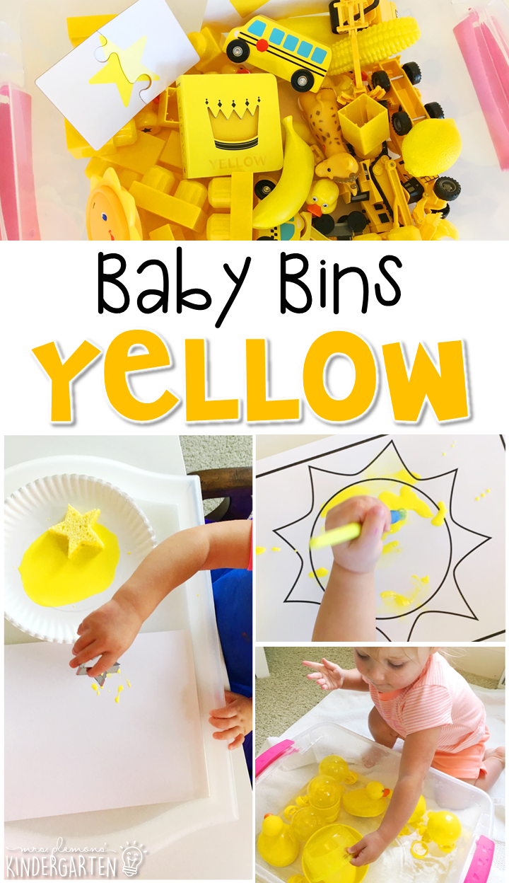 Baby Bins Yellow Theme Mrs. Plemons' Kindergarten