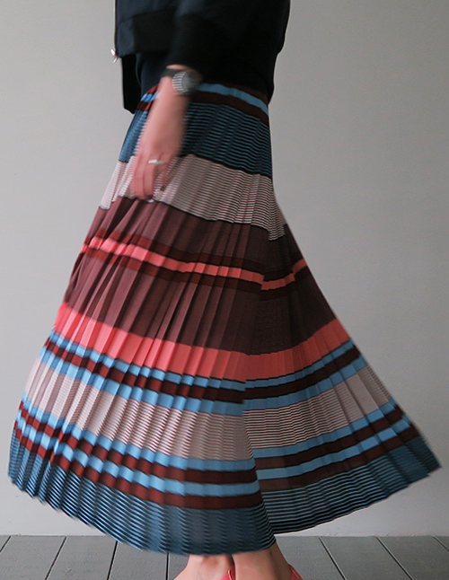 [LittleBlack] Horizontal Striped Skirt | KSTYLICK - Latest Korean ...