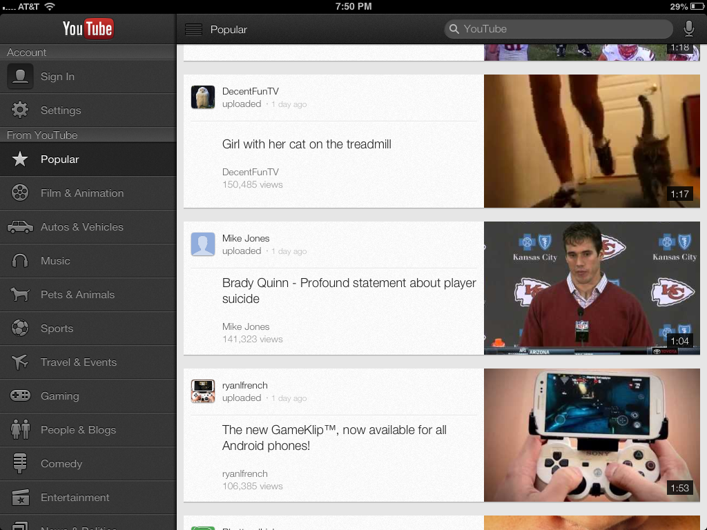 YouTube For iOS Gets Updated, Now Available For iPad - The Curated Culture