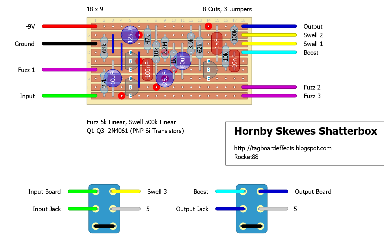 Guitar FX Layouts: Hornby Skewes Shatterbox