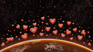 Red hearts, I love you Valentines day e-cards HD Wallpapers for Desktop 1080p free download