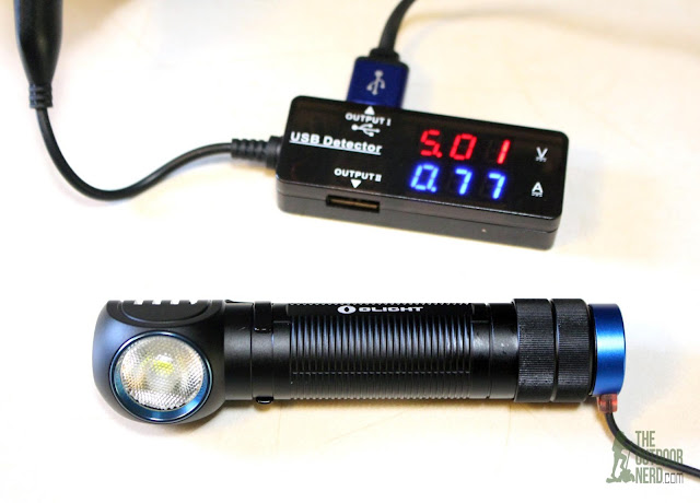 Olight H2R Nova LED Headlamp - Charging Test Olight H2R Nova LED Headlamp - Charging Test