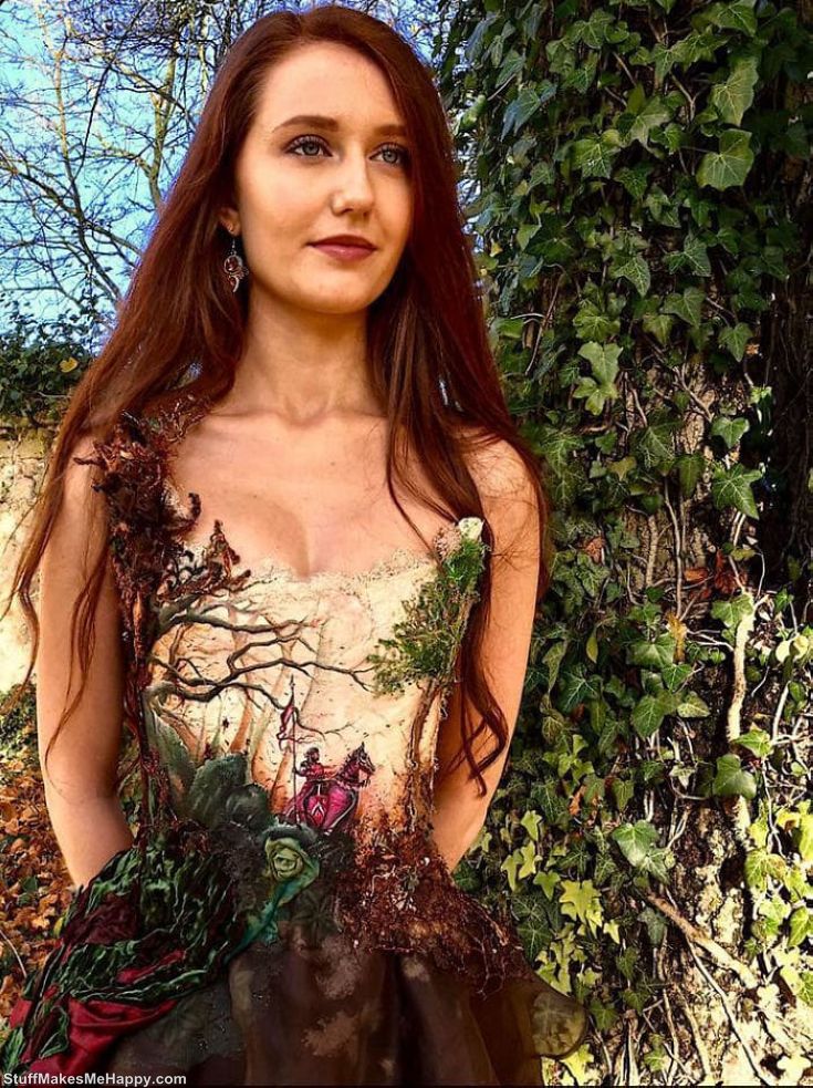 Beautiful Dresses Made Out of Unusual Materials look like from the pages of Fairy Tales