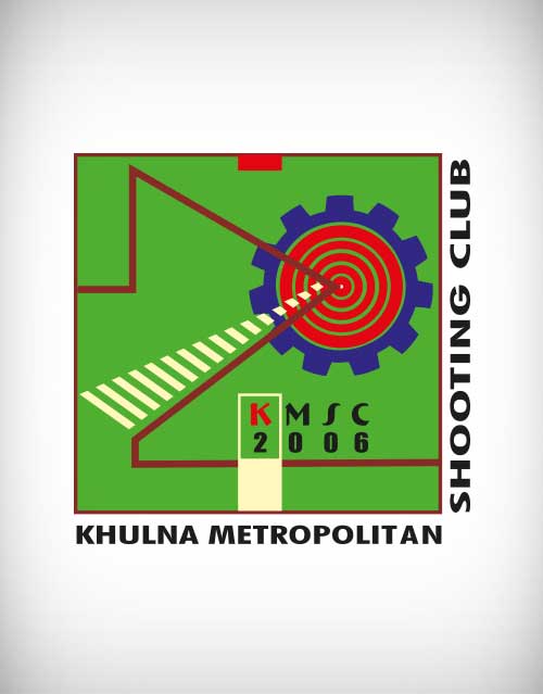 khulna metropolitan shooting club vector logo