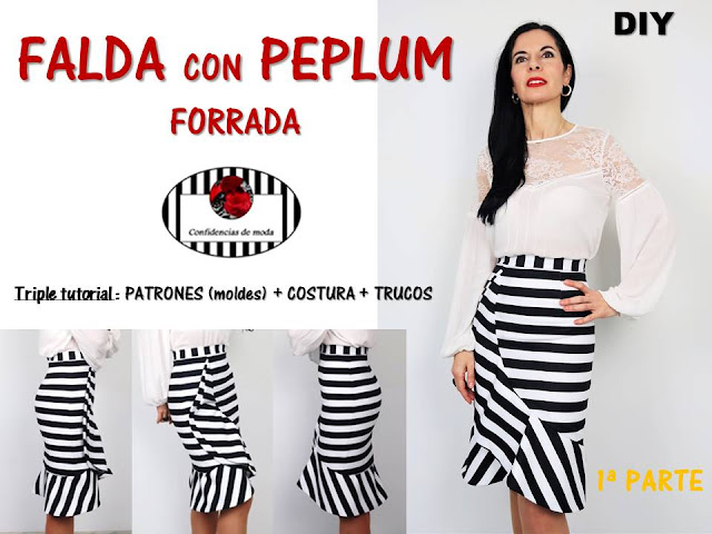 DIY. Falda con peplum. 1ª Parte: patrones y corte