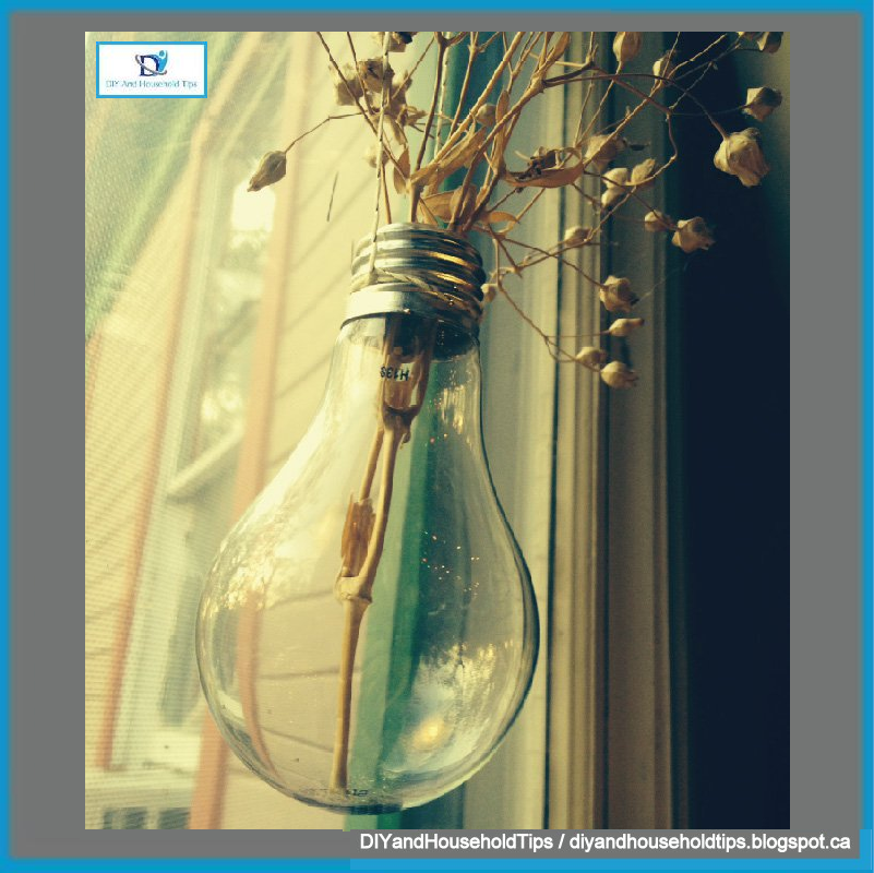DIY And Household Tips How To Make A Hanging Light Bulb Planter