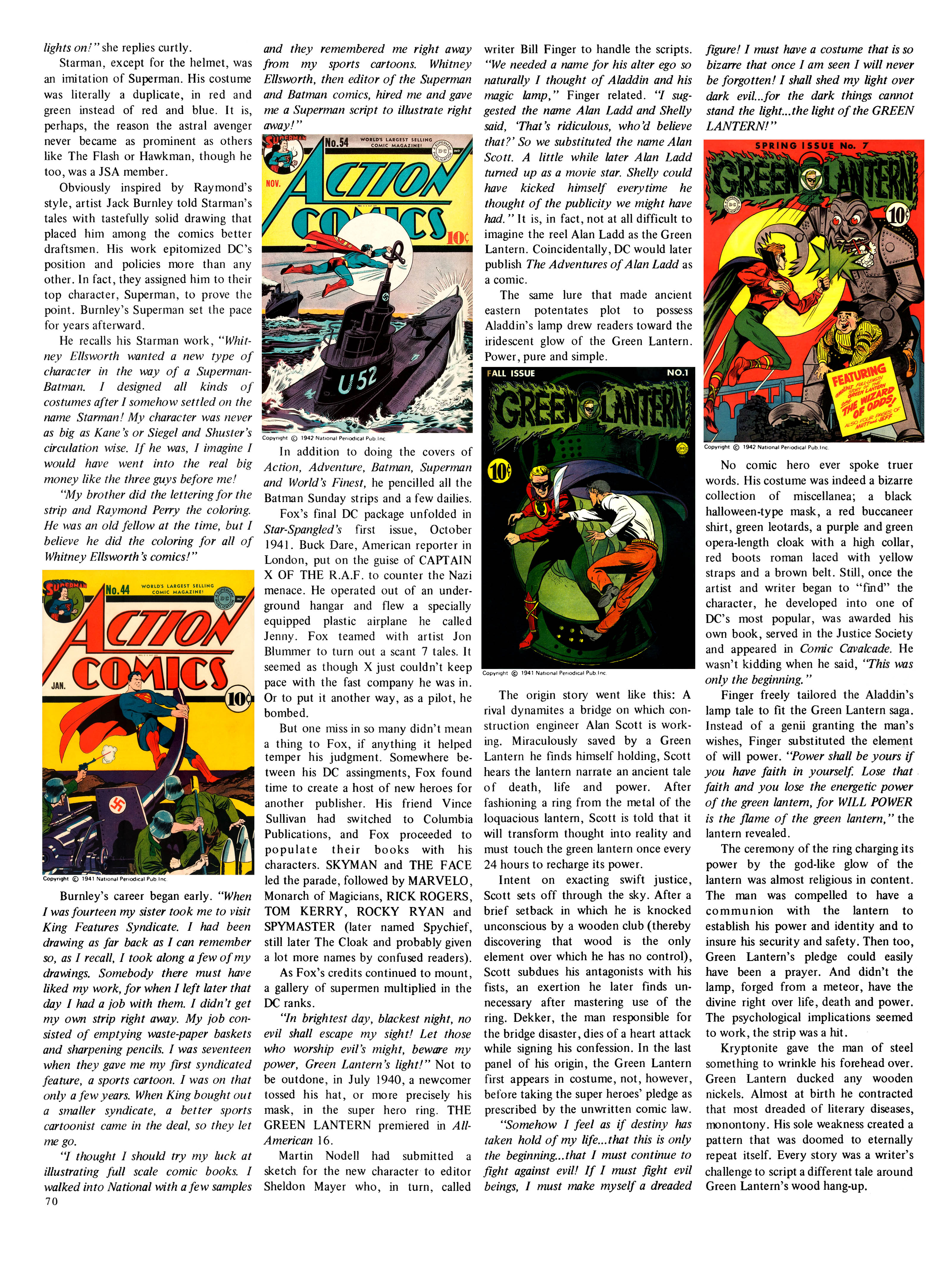 Read online The Steranko History of Comics comic -  Issue # TPB 1 - 70