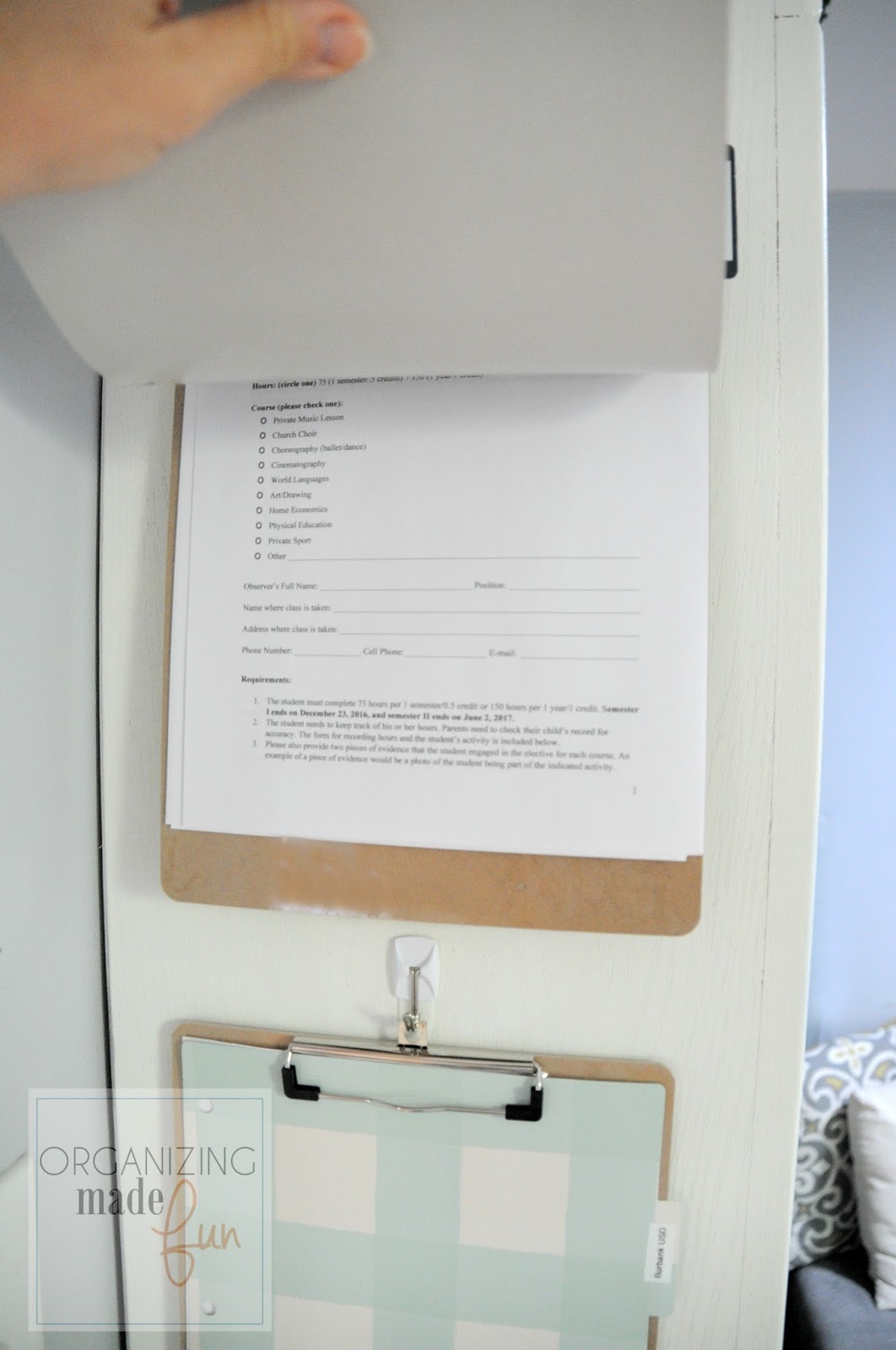 SIMPLE, INEXPENSIVE Organizing Clipboards Organizing Made Fun SIMPLE