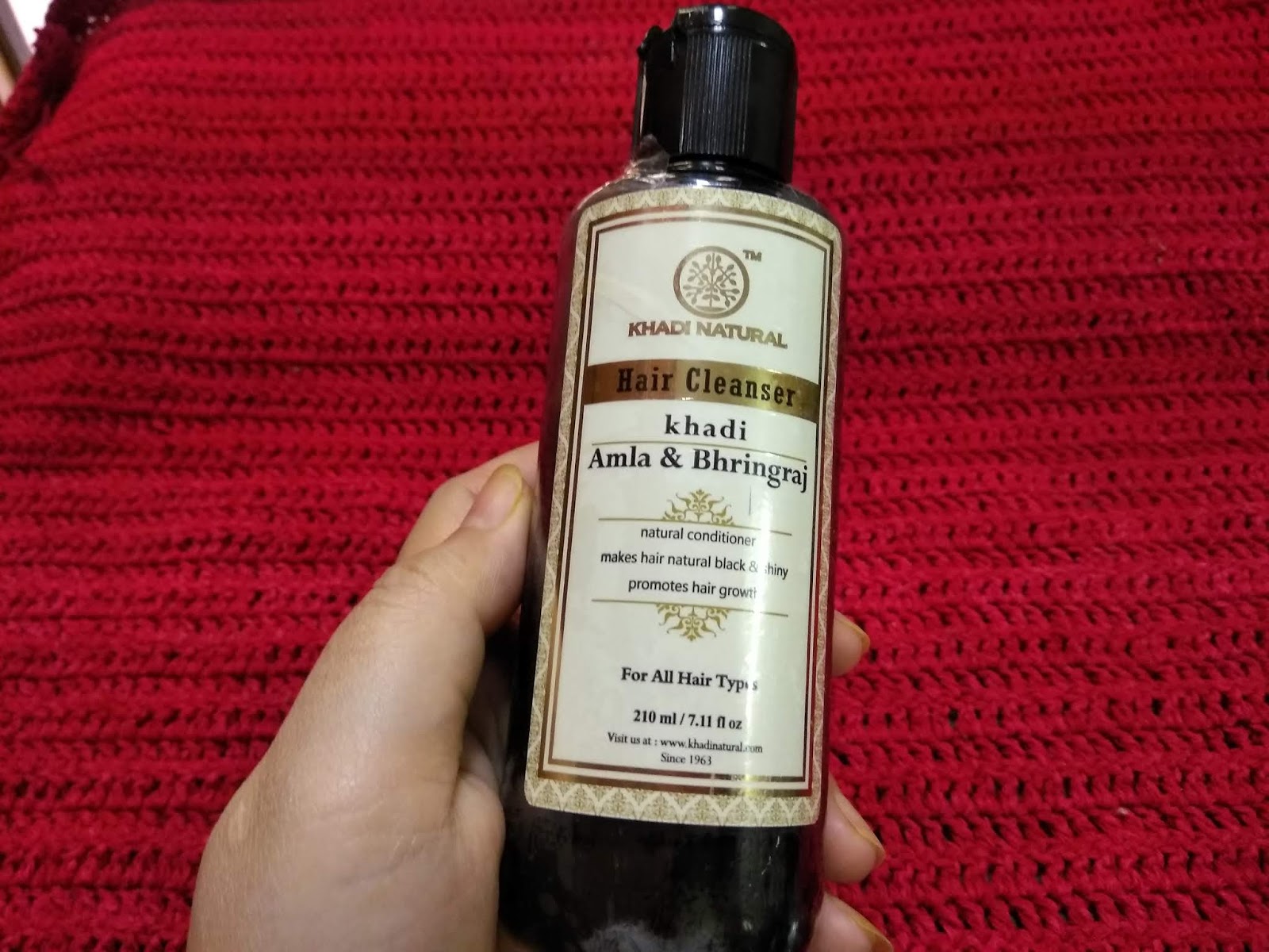 Khadi Natural Hair Cleanser Amla Bhringraj Shampoo And