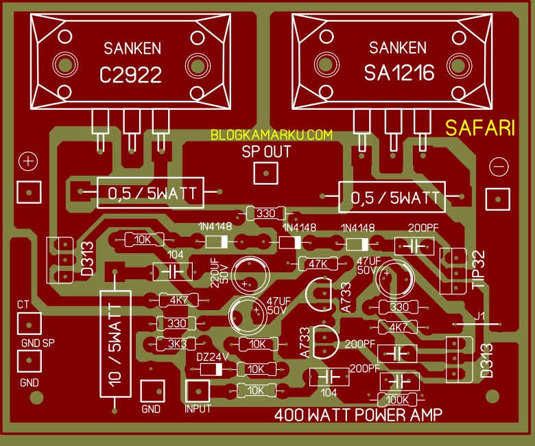 Layout Pcb Power Amplifier 2000 Watt