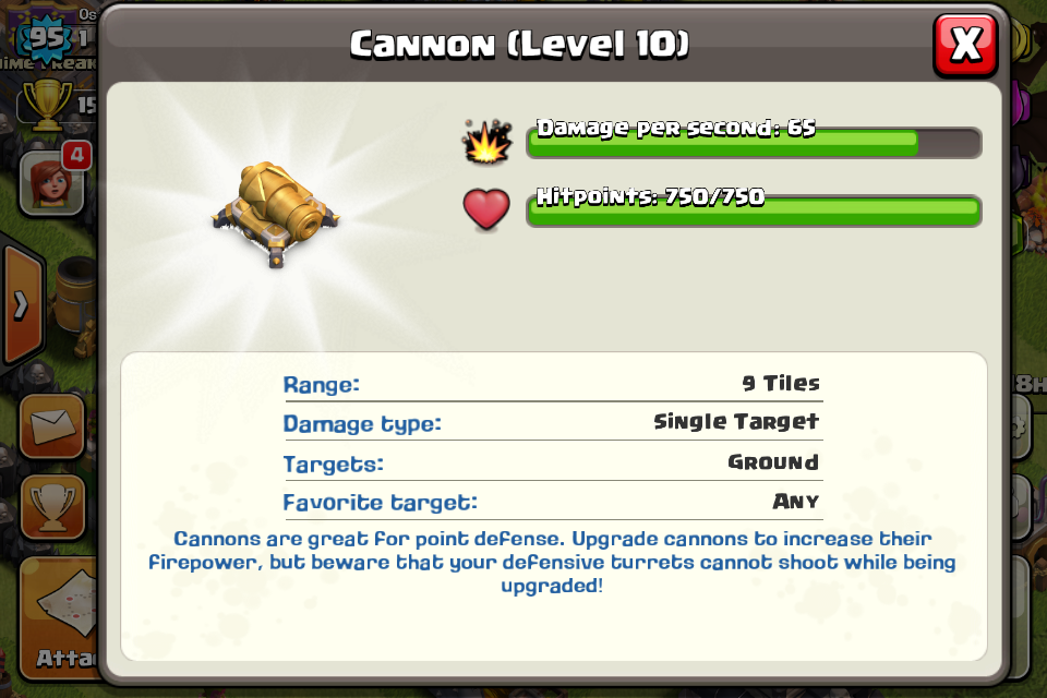 Cannon level 10 is all golden, intimidate opposing enemy! 