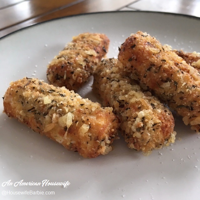 An American Housewife Easier Than Ever Low Carb Keto Mozzarella Sticks Because I Made Them In The Waffle Iron This Time