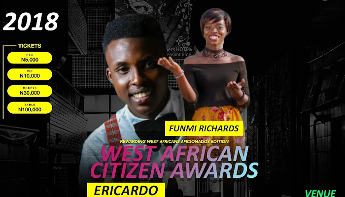 ERICARDO AND FUNMI RICHARDS TO HOST WAFRIC AWARDS 2018 GRAND FINALE
