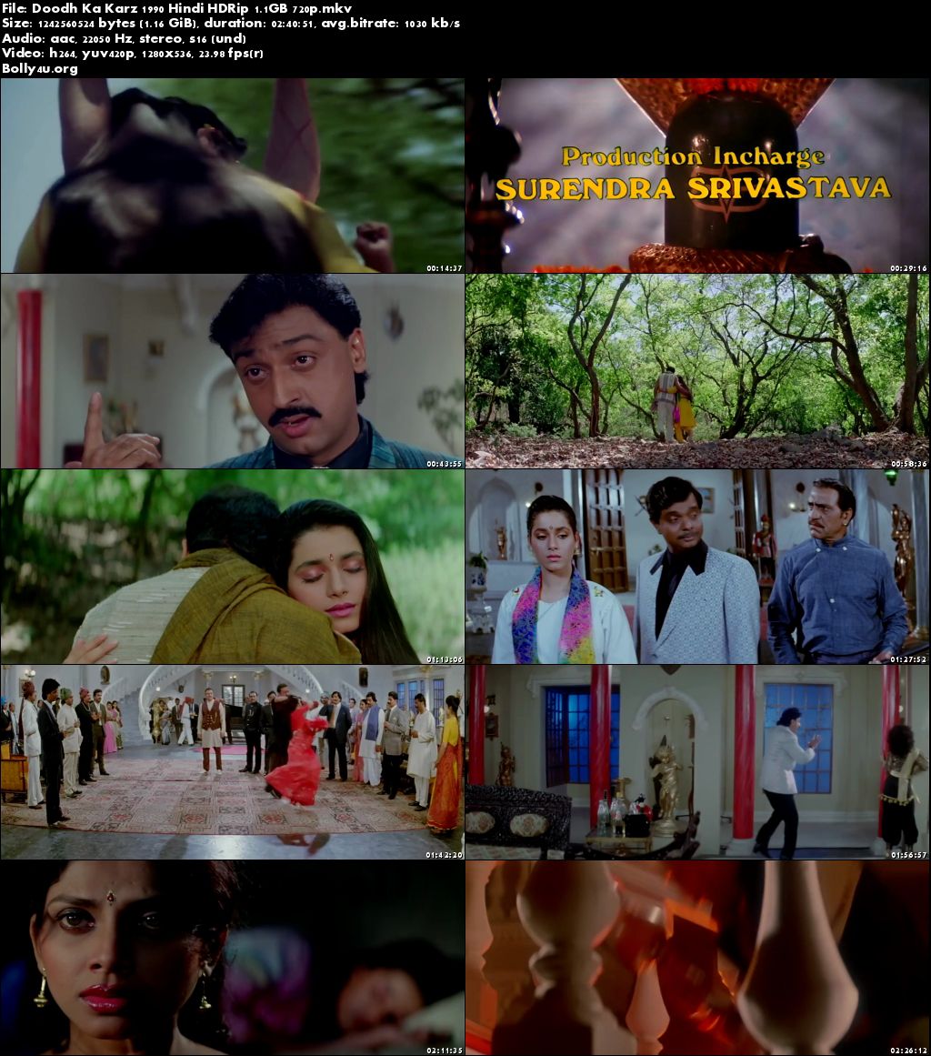 Doodh Ka Karz 1990 HDRip 450MB Full Hindi Movie 480p Download