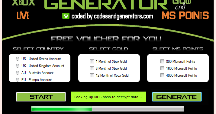 Free microsoft points codes generator