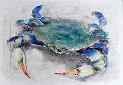 watercolor crab coastal painting hartmann clair colorful daily watercolors fine beach crabs paintings tattoo oil fish arches paper sea animals