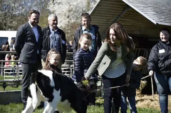 Crown Princess Mary of Denmark with her children Prince Christian and Princess Isabella attended the opening of Eco day 2015 (Økodag) in Zealand Island