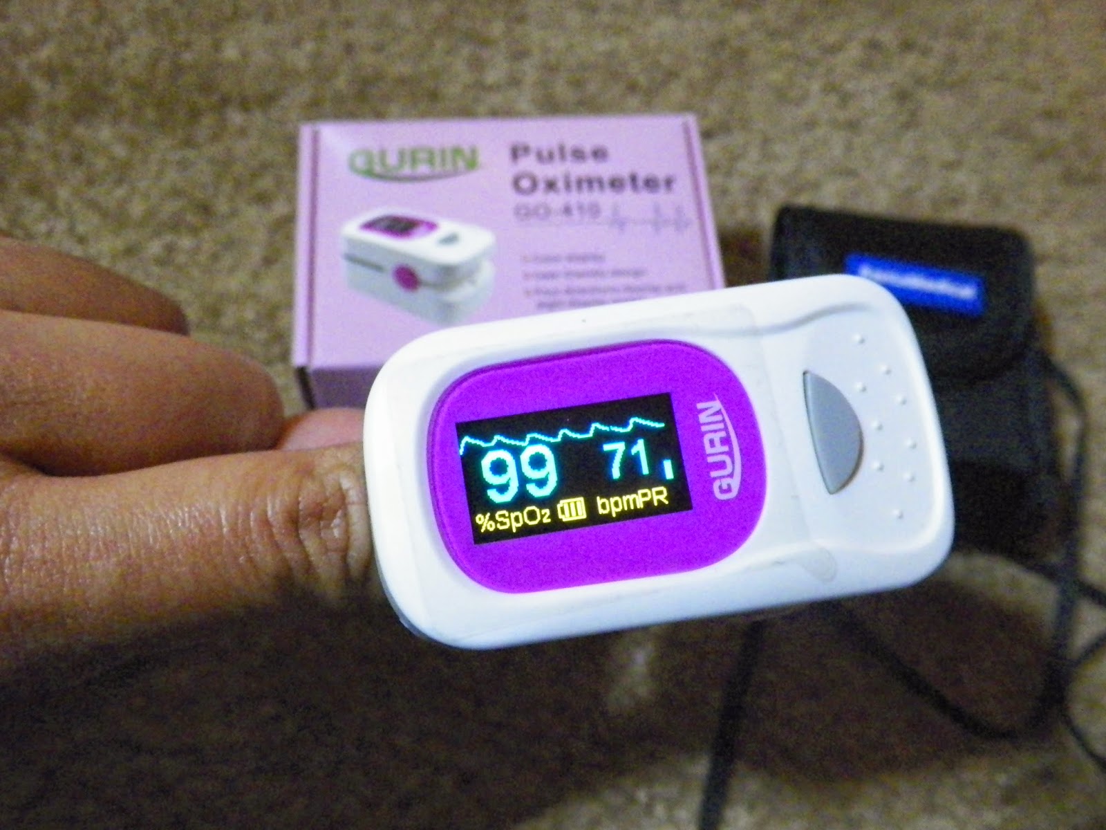 mygreatfinds Gurin Pink Finger Pulse Oximeter Review