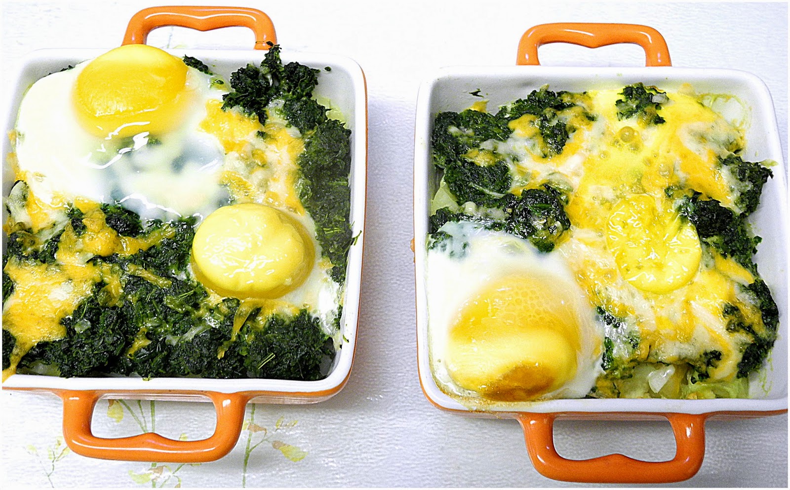 Potato, Spinach, Egg Bake
