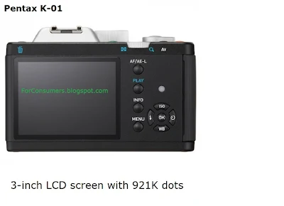 Pentax K-01 display