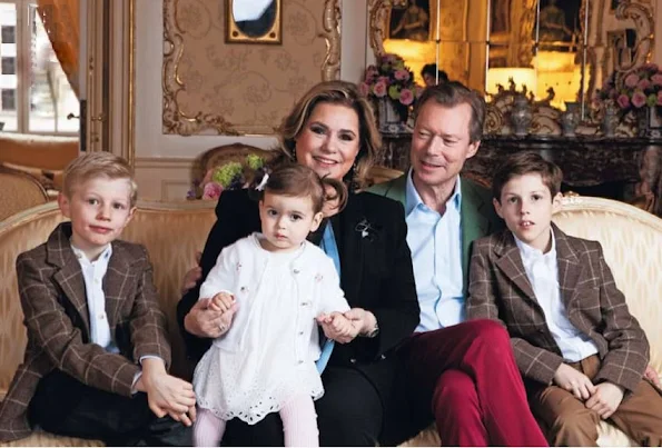 The Hereditary Grand Duke,The Hereditary Grand Duchess, Prince Félix, Princess Claire, Princess Amalia, Prince Louis, Princess Tessy, Prince Gabriel, Prince Noah, Princess Alexandra, Prince Sébastien