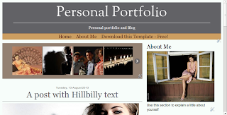 Responsive Portfolio Blogger Template