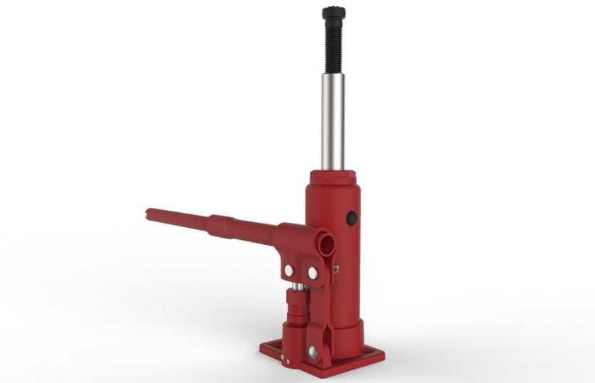Hydraulic Bottle Jack JNS03 (3 Tons Capacity) 3D Model Render