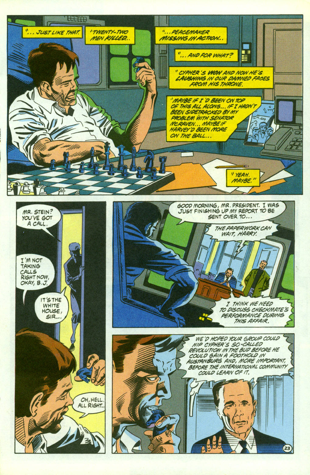 Read online Checkmate (1988) comic -  Issue #33 - 23