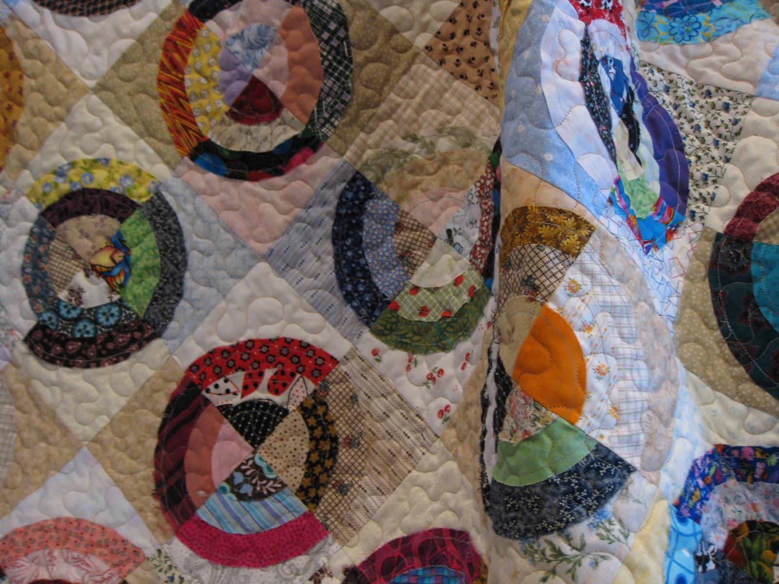 Millie's Quilting Chinese Coin Quilt and Stipple Quilting