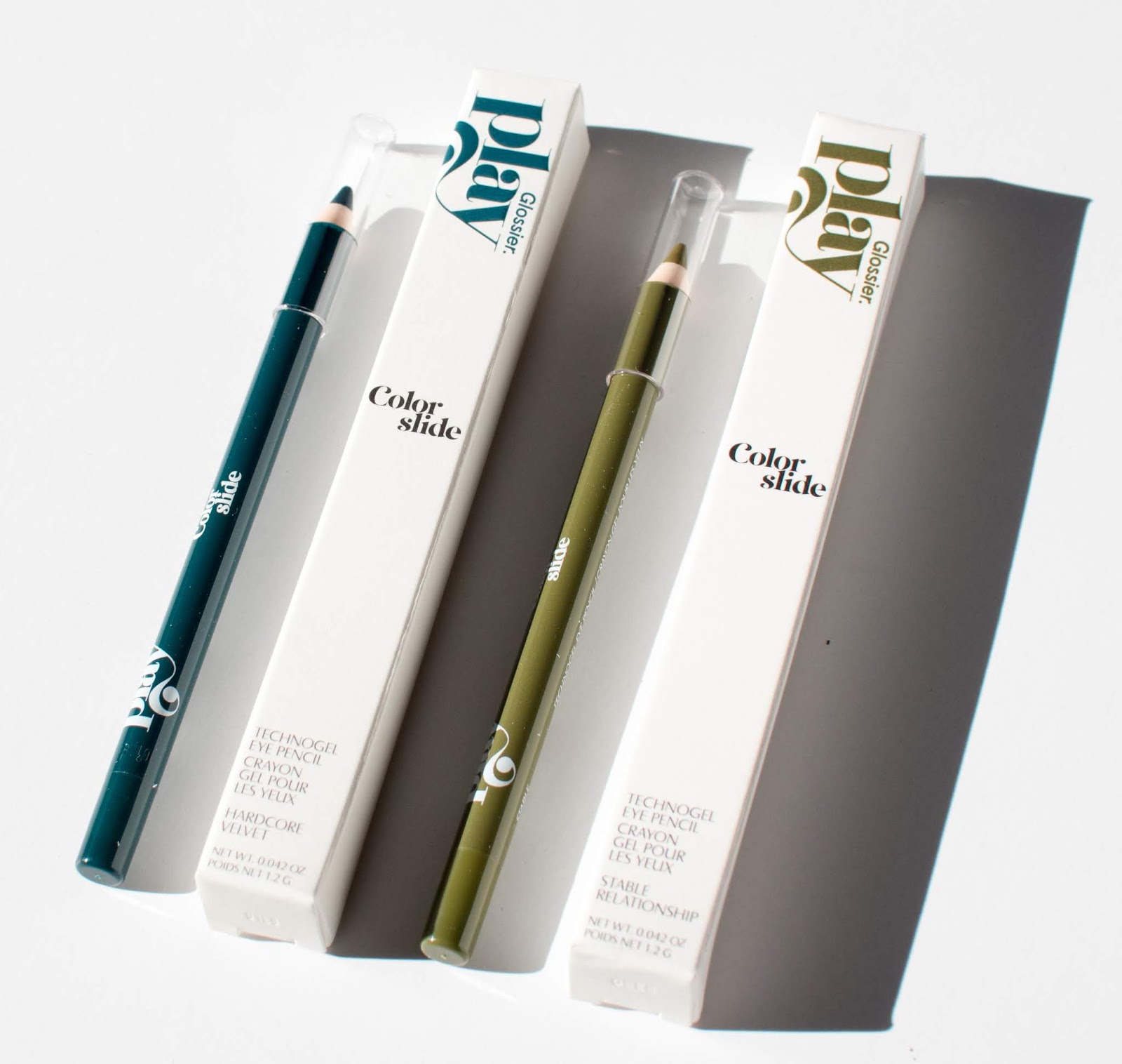 Glossier Play Colorslide Technogel Eye Pencil Swatches and Review