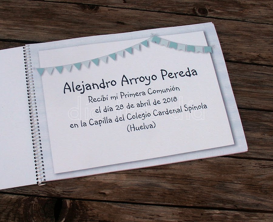 Libro de firmas Primera Comunión